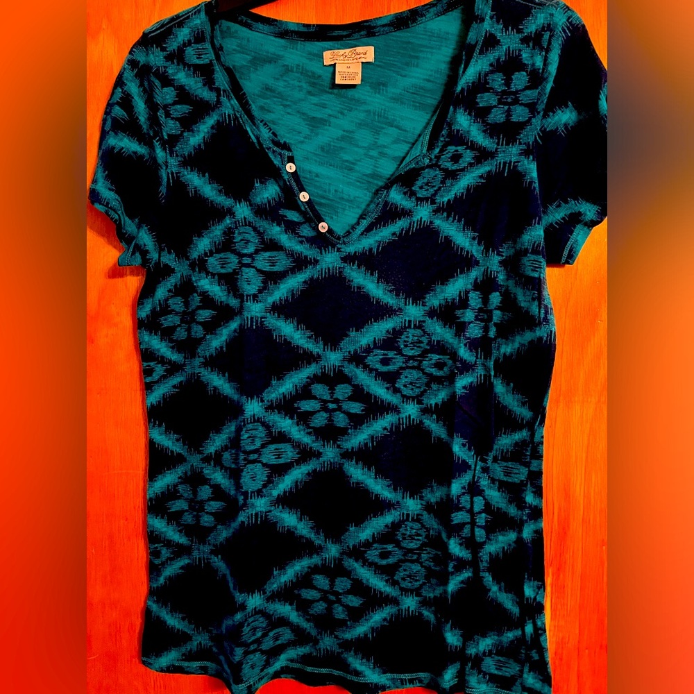 Lucky Brand short sleeved v neck